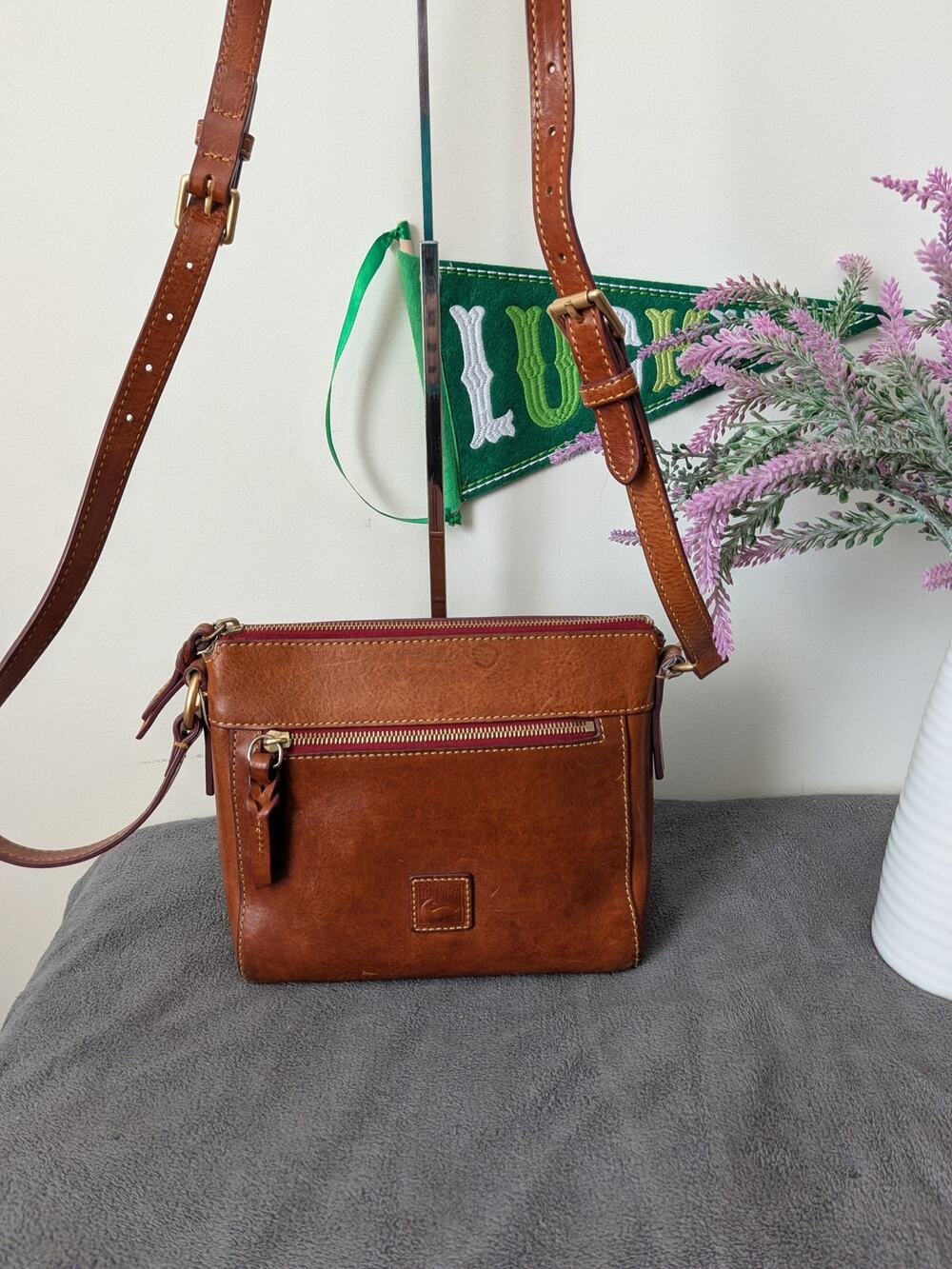 Dooney and Bourke Florentine Allison in natural crossbody